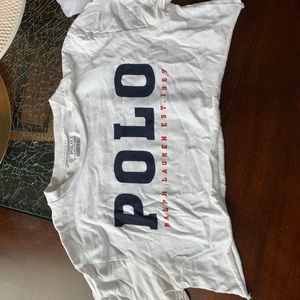 Polo Long sleeve crop top